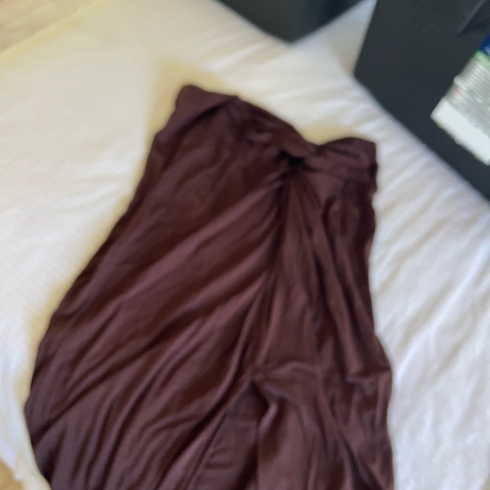 SHEIN Chocolate Brown Skirt